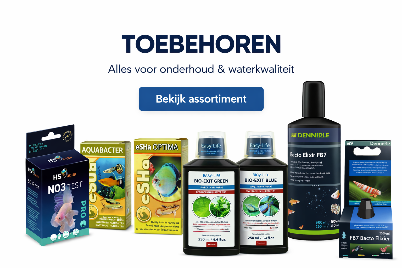 Aquariastore regelt alles voor uw aquarium