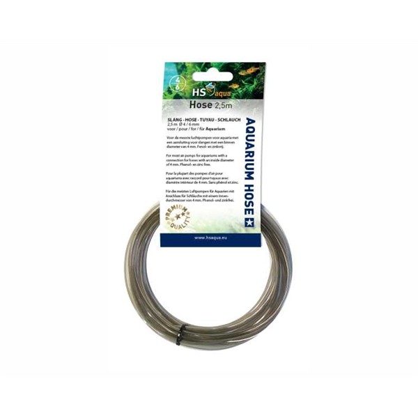 HS Aqua Aquariumslang 4/6 MM - Antraciet
