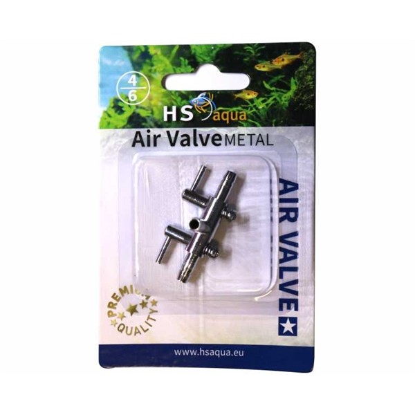 HS Aqua 2-weg Luchtkraan Metaal 4-6 mm