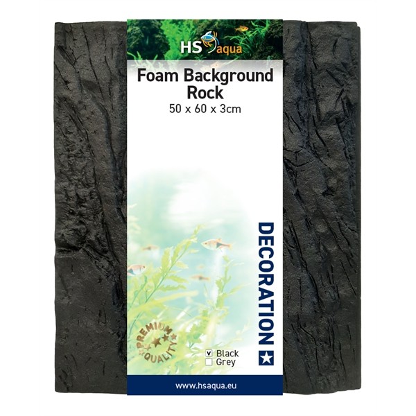 HS Aqua Foam Background Rock Black