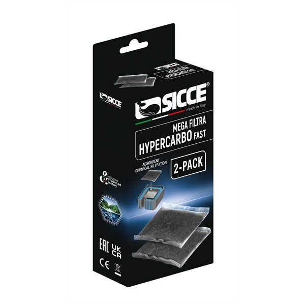 Sicce Mega Filtra Hypercarbo Filtermedia 2 stuks